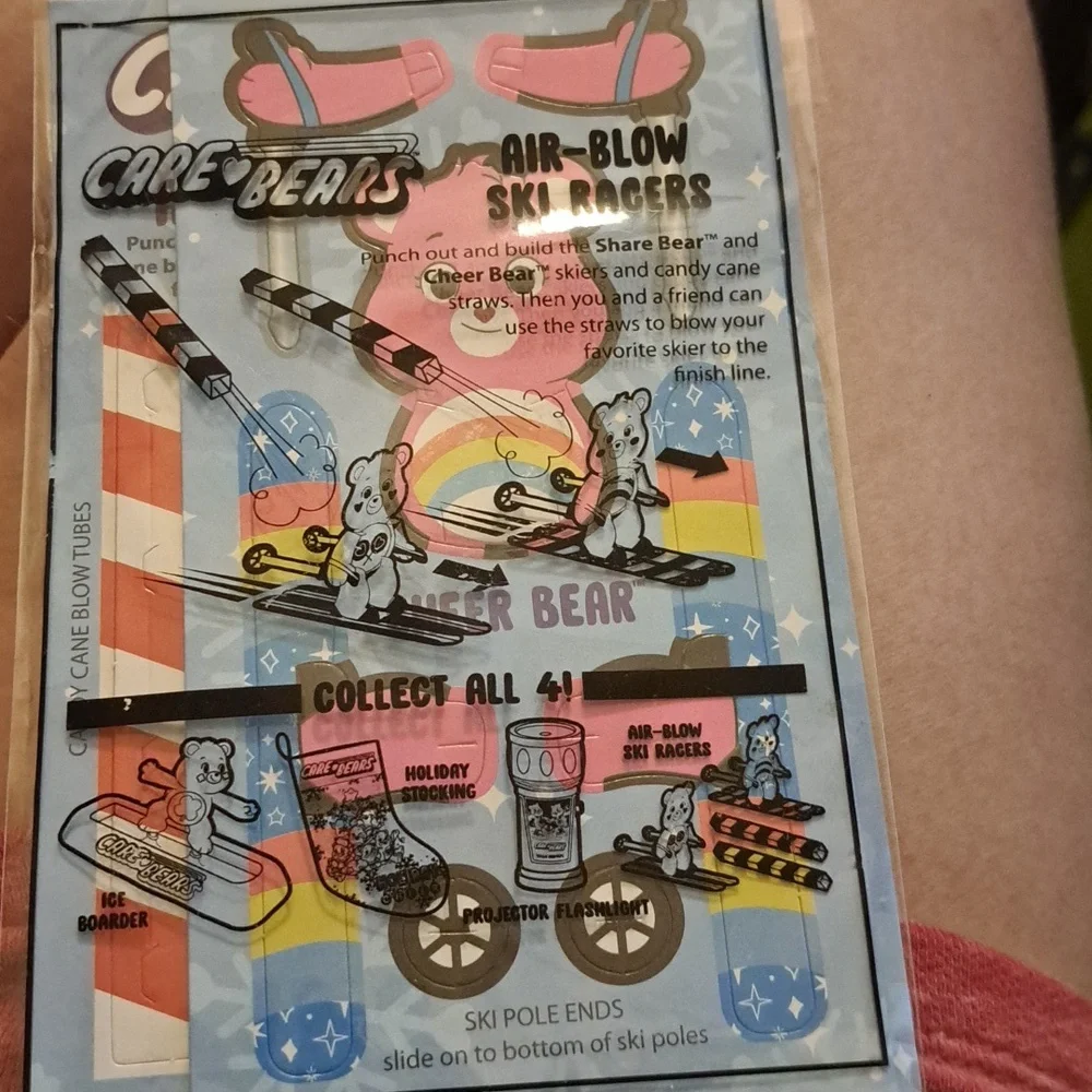 Care Bears make it yourself toy ski racers